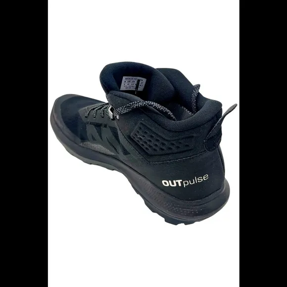 Salomon Men's Outpules Mid Hiking Boots Black/Ebony/Vanilla - Medium