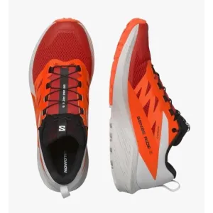 Salomon Sense Ride 5  Men's 11.5 Trail Running Shoes Red Orange Jogging New