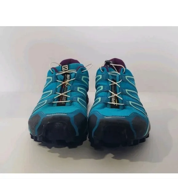 Salomon Speedcross 4 Trail Running Shoes Men's Toggle Lace Lock Blue US 9