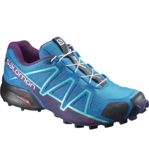 Salomon Speedcross 4 Trail Running Shoes Men's Toggle Lace Lock Blue US 9