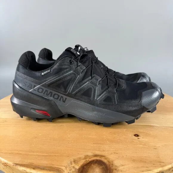 Salomon Speedcross GTX Mens Size 10.5 Shoes Black Quiet Shade Hiking Outdoor