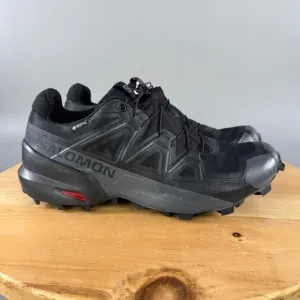 Salomon Speedcross GTX Mens Size 10.5 Shoes Black Quiet Shade Hiking Outdoor