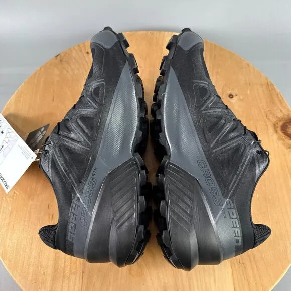 Salomon Speedcross GTX Mens Size 10.5 Shoes Black Quiet Shade Hiking Outdoor