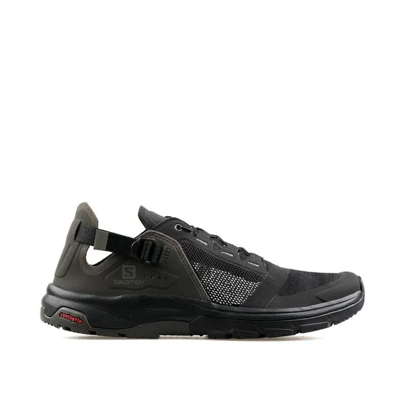 SALOMON TECH AMPHIB 4 HIKING SHOES FOR MEN SNEAKER, BLACK/BELUGA/CASTOR GRA