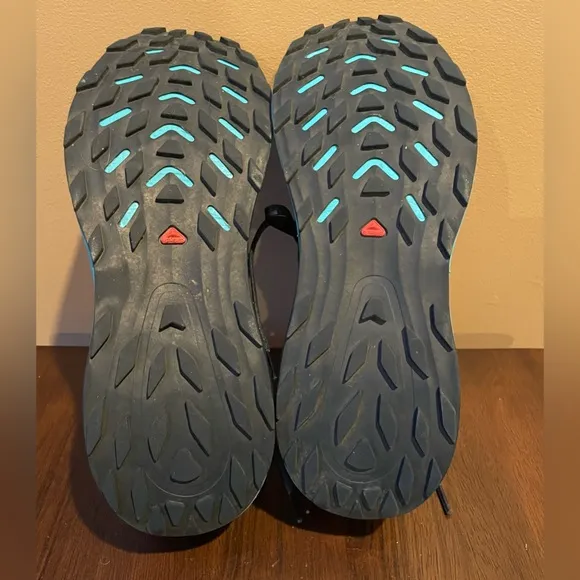 Salomon Ultra Flow Trail Running Shoe, Blue/teal, Men’s size 10.5