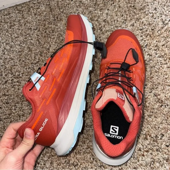 SALOMON ULTRA GLIDE TRAIL RUNNING SHOES WOMEN'S 8