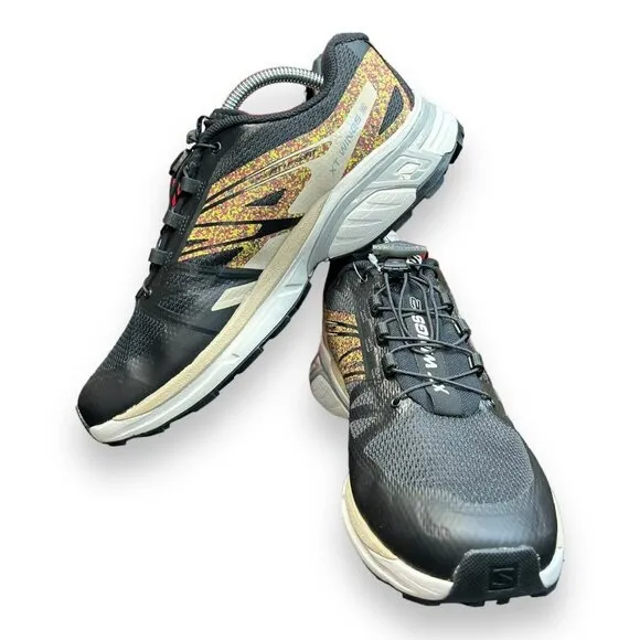 Salomon XT-Wings 2 Size Men’s‎ 11.5 Women’s 12.5 Mindful Black Trail Running