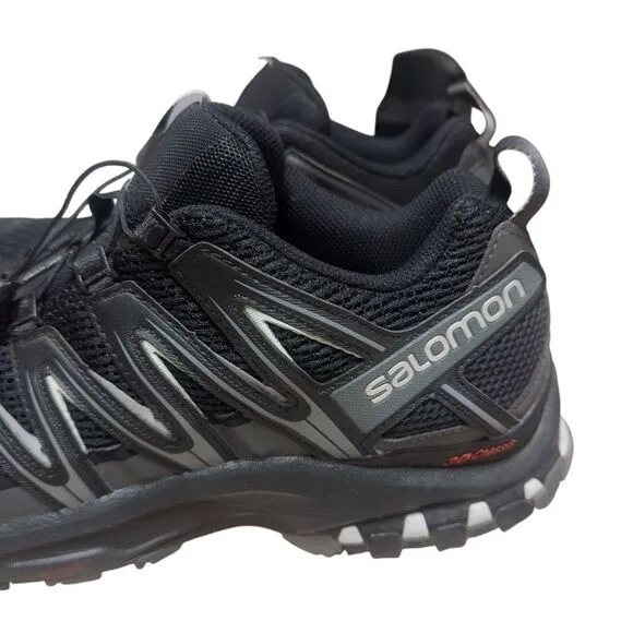 Salomon 3D Chassis Ortholite Black Gray Shoes Size 12.5