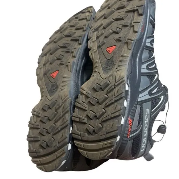 Salomon 3D Chassis Ortholite Black Gray Shoes Size 12.5