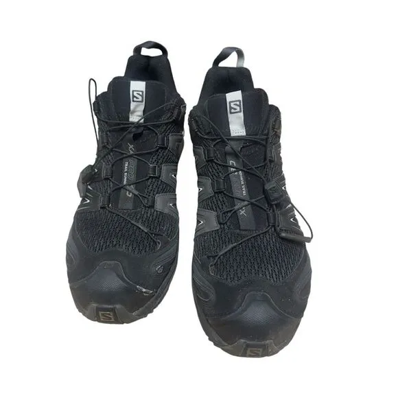 Salomon 3D Chassis Ortholite Black Gray Shoes Size 12.5