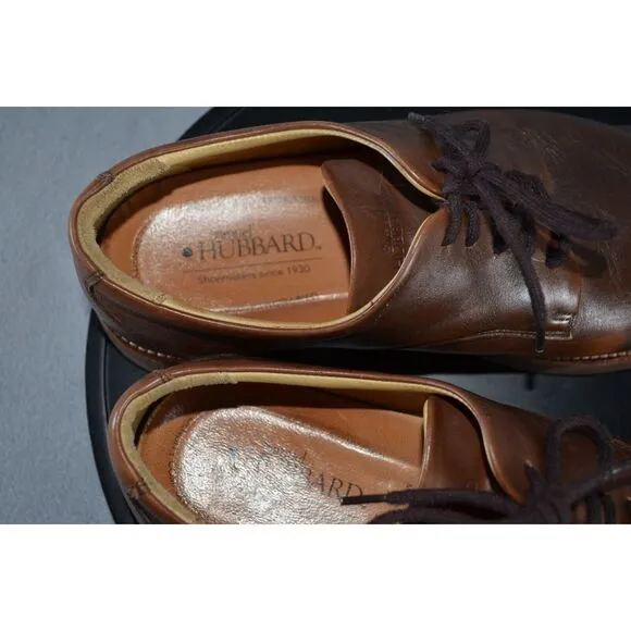 Samuel Hubbard Brown Leather &quot;Founder&quot; Comfort Dress Shoes Men's 11 W Oxford
