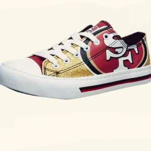San Francisco 49ers Licensed NFL Women’s Sneaker Tennis Shoes