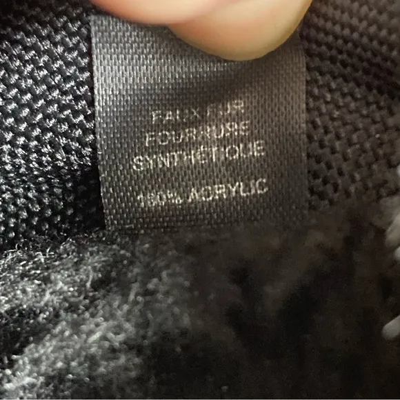 Santana Canada Mio Women's 40 US 9 Black Winter Boots Zip Lace Faux Fur Italy