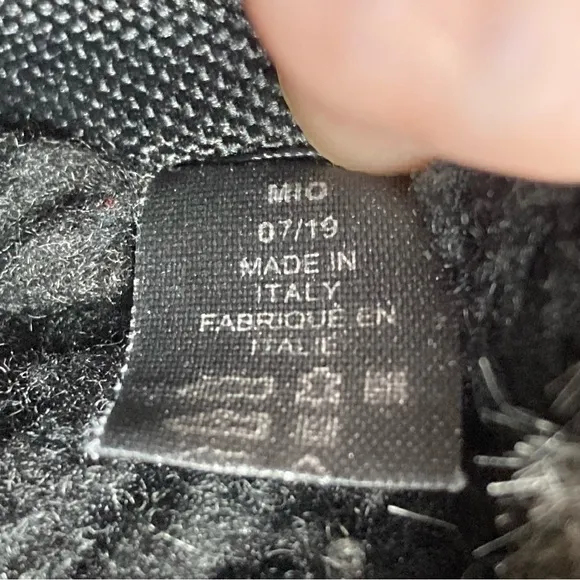 Santana Canada Mio Women's 40 US 9 Black Winter Boots Zip Lace Faux Fur Italy