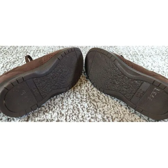 SAS Free Time Brown Suede Women's Walking Lace Up Oxford Comfort Shoes Sz 7‎