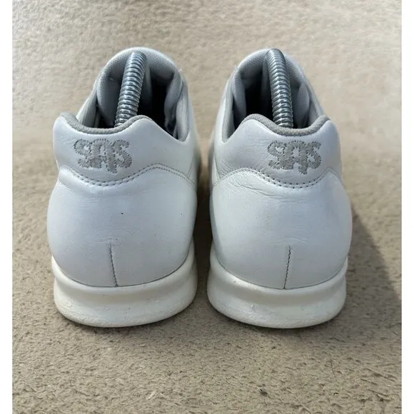 SAS Free Time White Nursing Shoes Sneakers Tri Pad Comfort Women’s Size 9.5 Wide