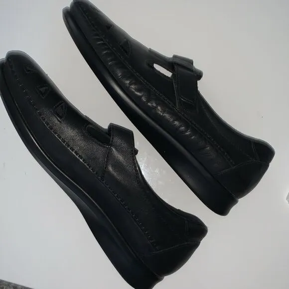 SAS Roamer Black Leather Tripad Comfort Loafer Women’s Shoes Size 12