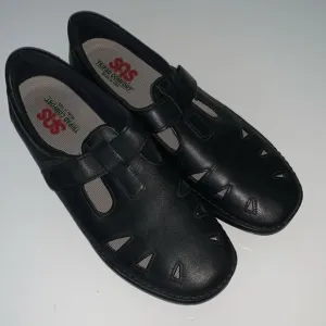 SAS Roamer Black Leather Tripad Comfort Loafer Women’s Shoes Size 12