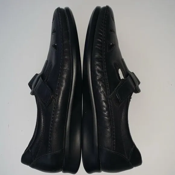 SAS Roamer Black Leather Tripad Comfort Loafer Women’s Shoes Size 12