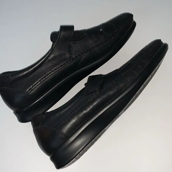 SAS Roamer Black Leather Tripad Comfort Loafer Women’s Shoes Size 12