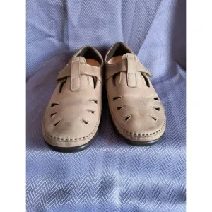 SAS Tripad Comfort USA Roamer Beige Cutouts Casual Flats Shoes Women's US 9.5W