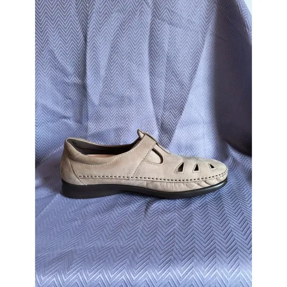 SAS Tripad Comfort USA Roamer Beige Cutouts Casual Flats Shoes Women's US 9.5W