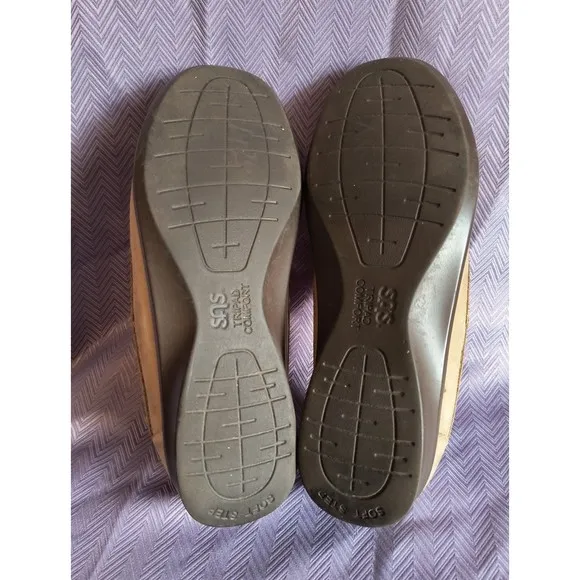 SAS Tripad Comfort USA Roamer Beige Cutouts Casual Flats Shoes Women's US 9.5W