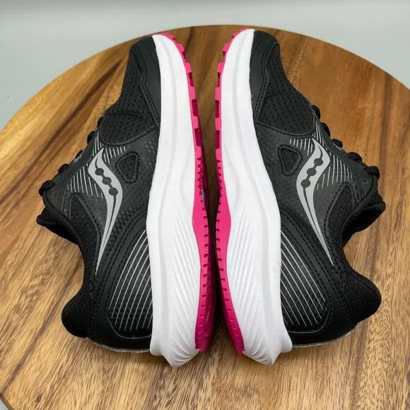 Saucony Cohesion 16 Shoes Womens Size 6.5 W Black Road Running Training Sneakers