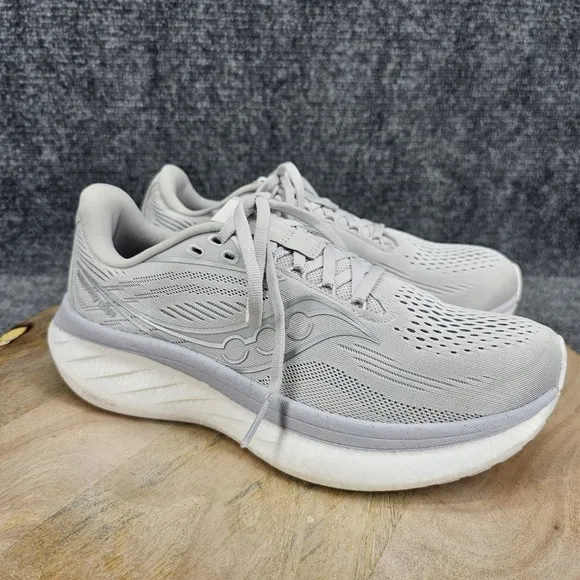 Saucony Ride 18 Womens Size 8 Gray Athletic Training Running Shoes S11000-103