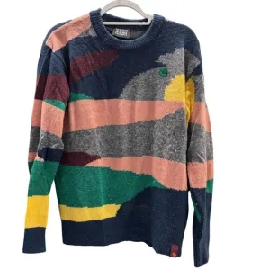 Scotch &amp; Soda Womens Wool Sweater Geometrical Colors Wool Blend Comfie Warm M
