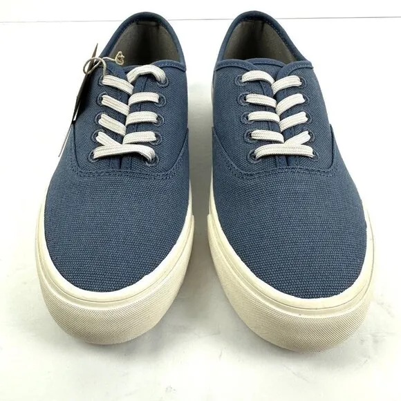 Seavees Sea Change Legend Sneaker 6.5 Blue Canvas Lace Up Womens Shoes Brand New
