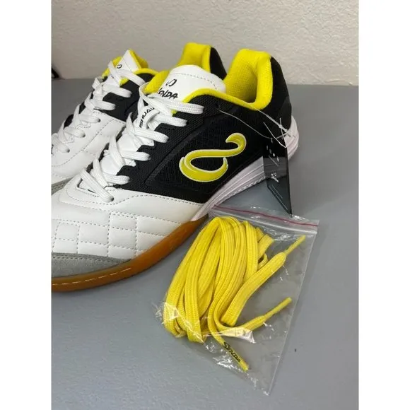 Senda men's 7 women's 8 Ushuaia‎ Club 2.0 Futsal shoes sneakers white yellow
