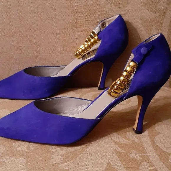 SERIGO ZELCER ALL LEATHER HEELS PUMPS SHOES