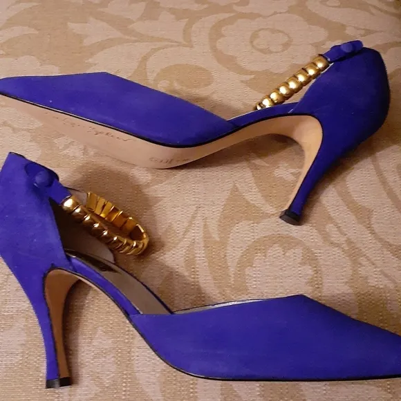 SERIGO ZELCER ALL LEATHER HEELS PUMPS SHOES