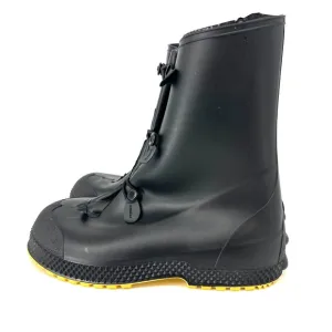 Servus 12&quot; PVC Rubber Waterproof Over Work Boots Mens M(9-10) Black Rain Snow