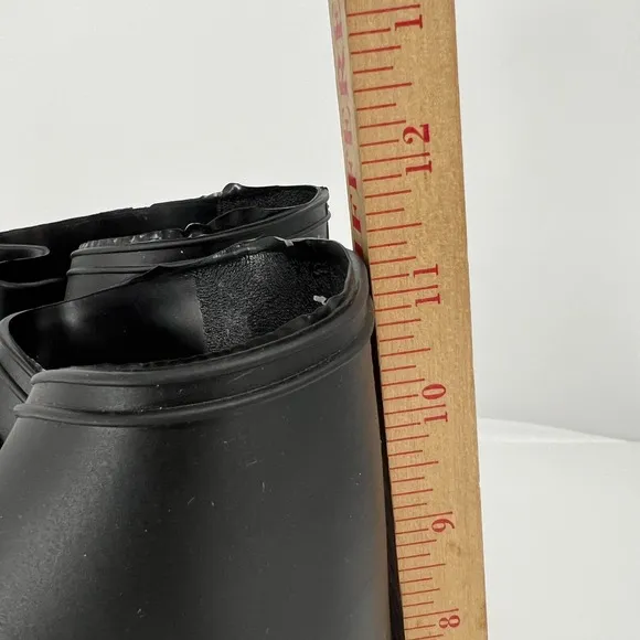 Servus 12&quot; PVC Rubber Waterproof Over Work Boots Mens M(9-10) Black Rain Snow