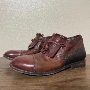 Shoto Men's Brown Leather Dress Shoes