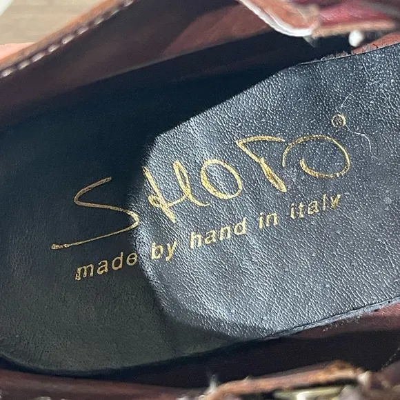 Shoto Men's Brown Leather Dress Shoes