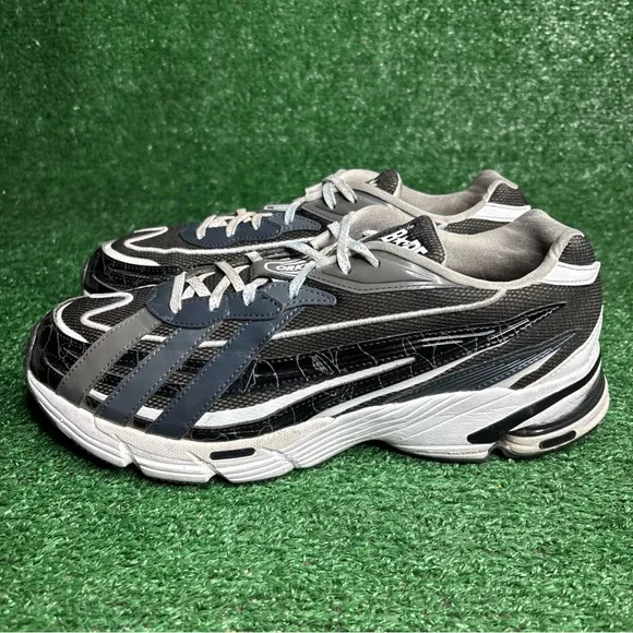 Size 10.5 - Adidas BAPE x Orketro Black Silver Metallic