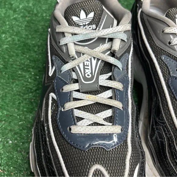 Size 10.5 - Adidas BAPE x Orketro Black Silver Metallic