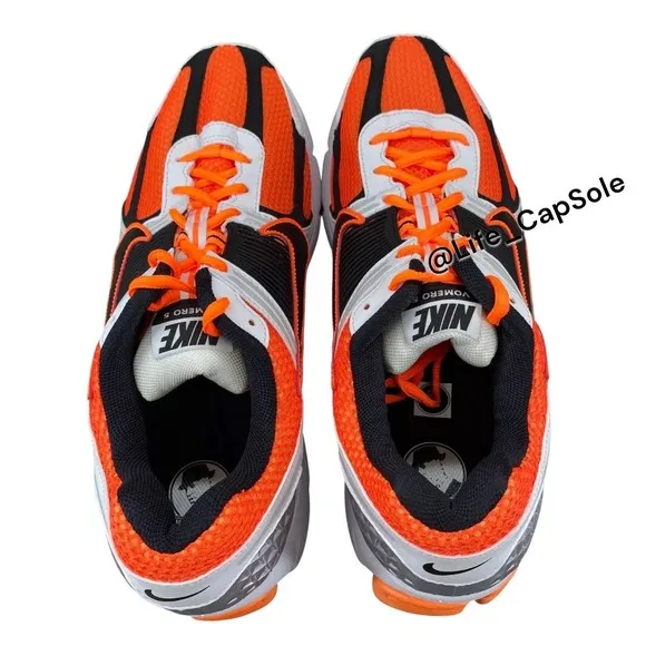 Size 10.5 NIKE Zoom VOMERO 5 FB9149-800 ORANGE BLACK Comfy Shoes Men's New Shoe