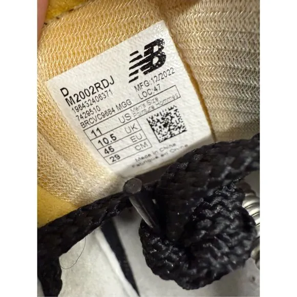 Size 11 RARE CLEAN New Balance 2002R 'Protection Pack - Black Grey' M2002RDJ