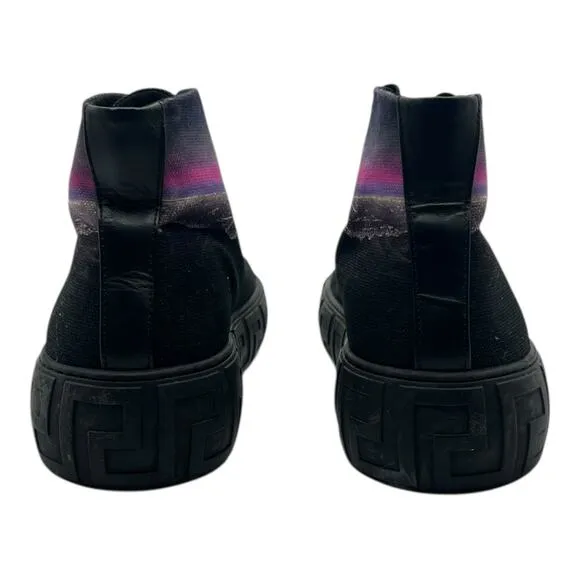 Size 13US - Versace Greca Hollywood High-Top Canvas