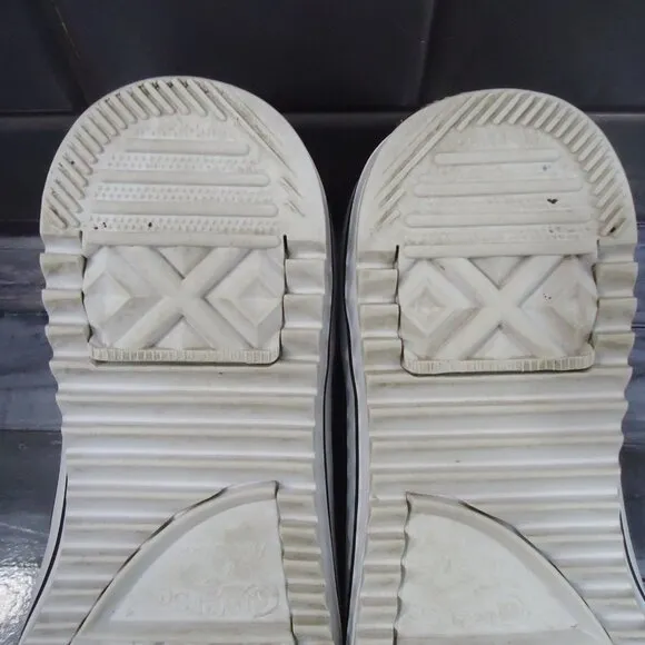 SIZE 9. Converse All Star women's leather high top sneakers shoes.