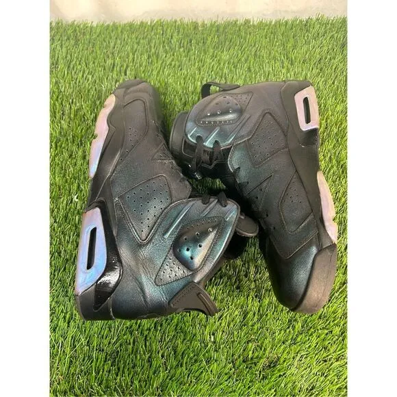 Size 12 - Air Jordan 6 Retro All Star - Chameleon Black Blue Purple (907961-015)