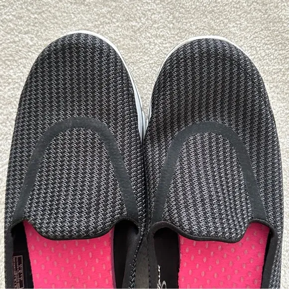 Skechers Go Walk 3 Comfort Slip-On Black Gray Size 9