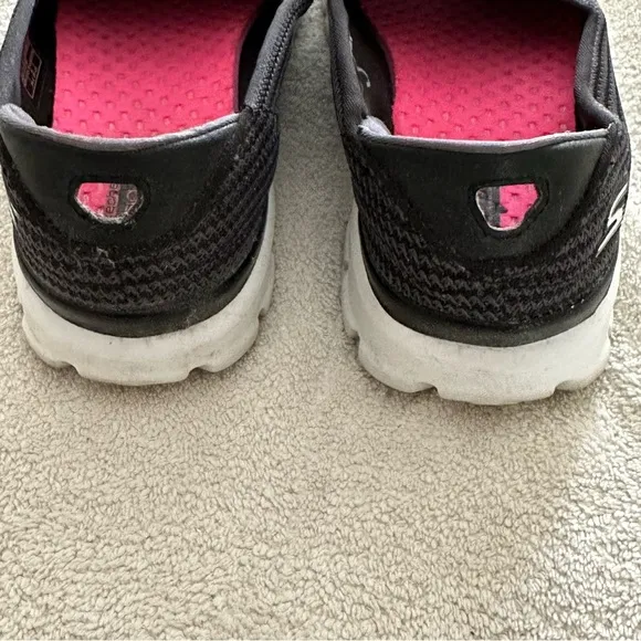 Skechers Go Walk 3 Comfort Slip-On Black Gray Size 9