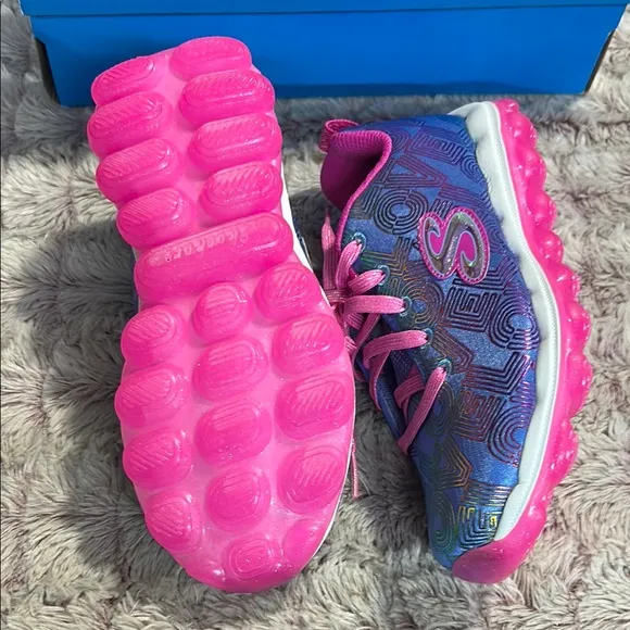 Skechers Kids' Blue and Pink Sneakers size 2