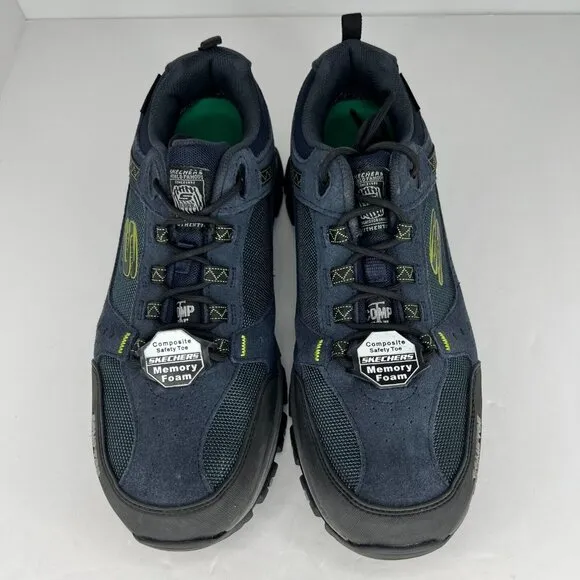Skechers Mens 77183 Blue  Greetah Comp Toe Waterproof Size 11.5 Safety Shoes