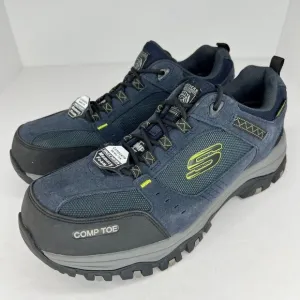 Skechers Mens 77183 Blue  Greetah Comp Toe Waterproof Size 11.5 Safety Shoes